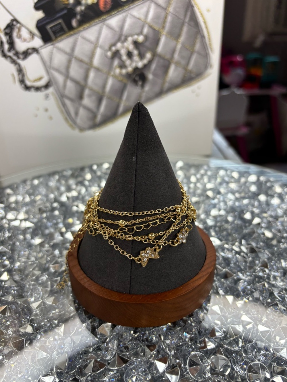 Gold tone stackable bracelets - Picture 8 of 8